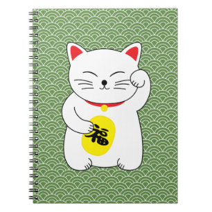 Caderno Espiral Gato afortunado de Maneki Neko