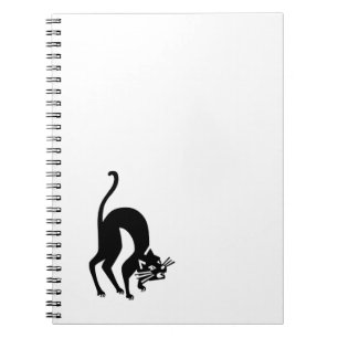 Caderno Espiral Gato ameaçador
