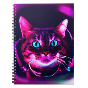Caderno Espiral gato astronauta