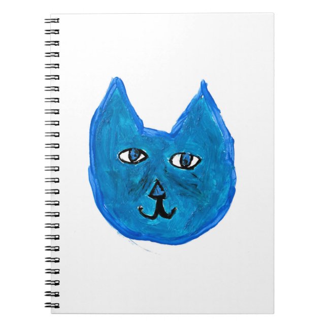 Caderno Espiral Gato azul (Frente)