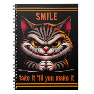 Caderno Espiral Gato com atitude