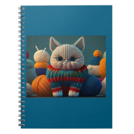 Caderno Espiral Gato Com Uma Atitude "A" Capital