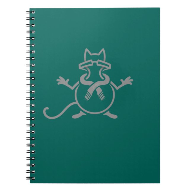 Caderno Espiral Gato Comediante (Frente)