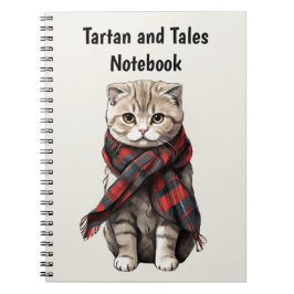 Caderno Espiral Gato de dobra escocesa