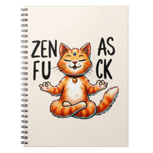 Caderno Espiral Gato de ioga - Zen