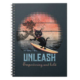 Caderno Espiral Gato de Onda Sunset