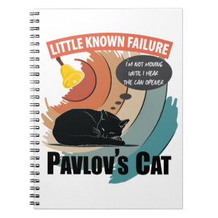 Caderno Espiral Gato de Pavlov - Psicologia Engraçada