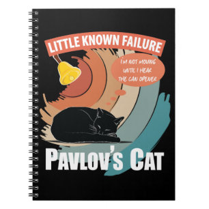 Caderno Espiral Gato de Pavlov - Psicologia Engraçada