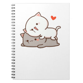 Caderno Espiral Gato de Pêssego de Mochi Cugado