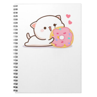 Caderno Espiral Gato de Pêssego de Mochi Cugado