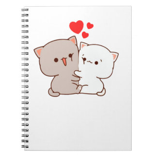 Caderno Espiral Gato de Pêssego de Mochi Cugado