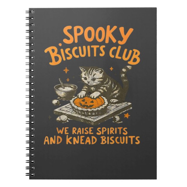 Caderno Espiral Gato é Spooky (Frente)