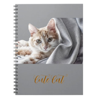 Caderno Espiral Gato Fofo Pet 