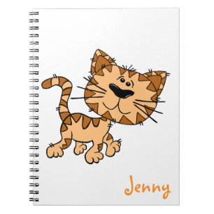 Caderno Espiral Gato Gatinho de Cartoon