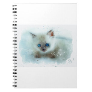 Caderno Espiral Gato Gato Gato Gato Gato Gatinho de Animais Jovens