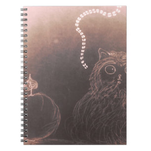Caderno Espiral gato glorioso em relâmpagos gloriosos