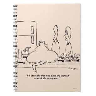 Caderno Espiral Gato gordo