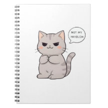 Gato Indiferente "Não é Meu Problema" Design Diver