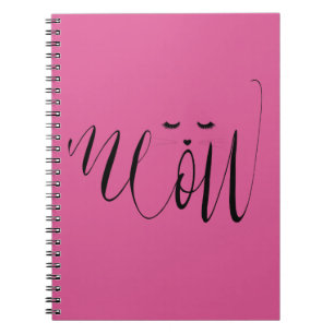 Caderno Espiral Gato Meow Rosa