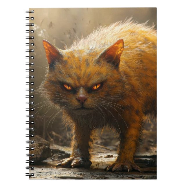 Caderno Espiral Gato monstro  (Frente)
