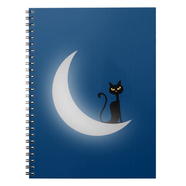 Caderno Espiral Gato na Lua (Frente)