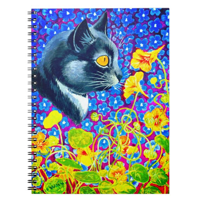 Caderno Espiral Gato nas Flores (Frente)