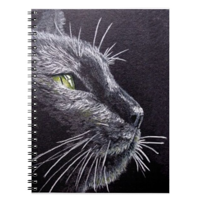 Caderno Espiral Gato Negro (Frente)