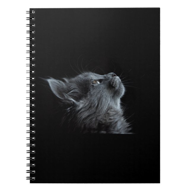 Caderno Espiral Gato Negro (Frente)