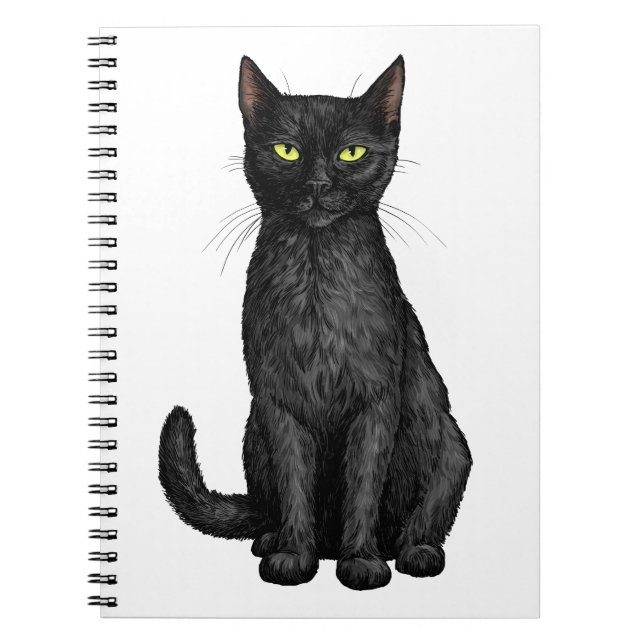 Caderno Espiral Gato negro (Frente)