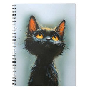 Caderno Espiral Gato Negro Encantado