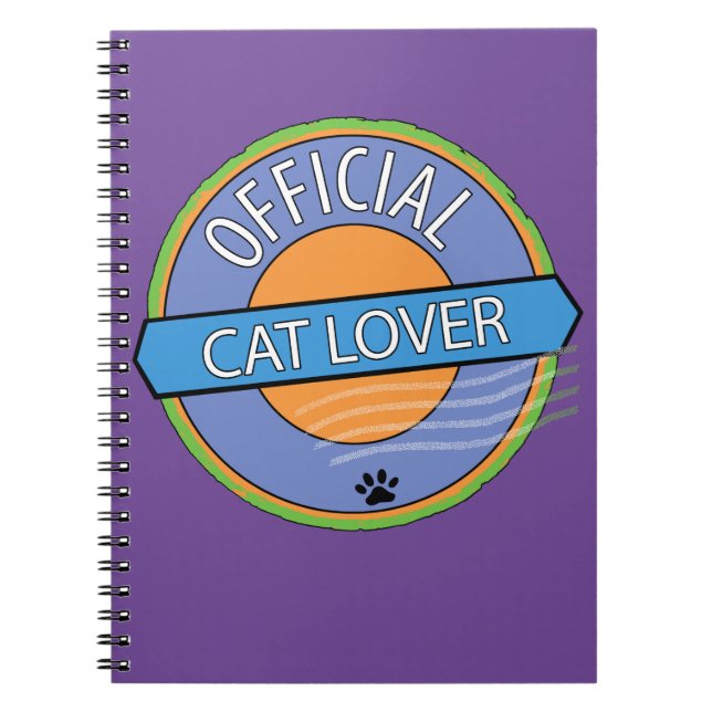 Caderno Espiral Gato Oficial do Lover (Frente)