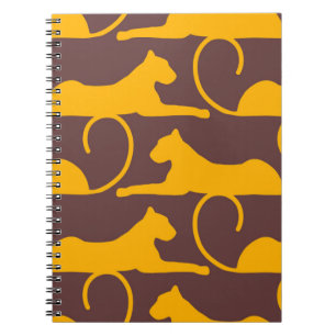 Caderno Espiral Gato-Pantera-Pantera-Leopardo-abstrato