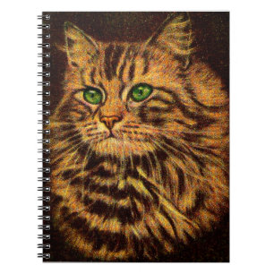 Caderno Espiral gato peludo bonito