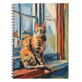 Caderno Espiral Gato Pintado | Diário para notebook