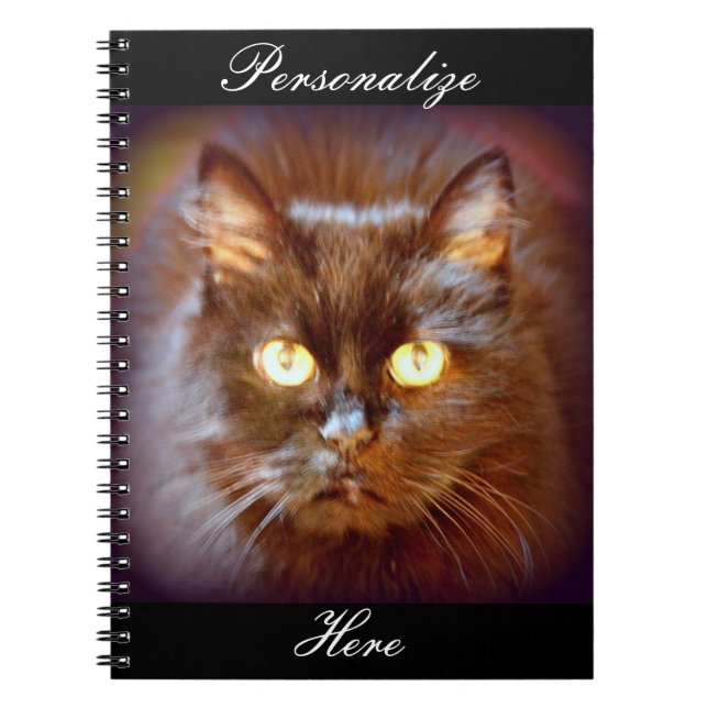 Caderno Espiral gato preto (Frente)