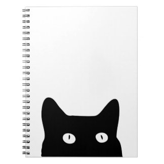 Caderno Espiral Gato preto