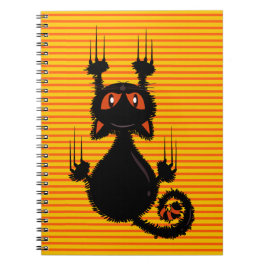Caderno Espiral Gato preto bonito