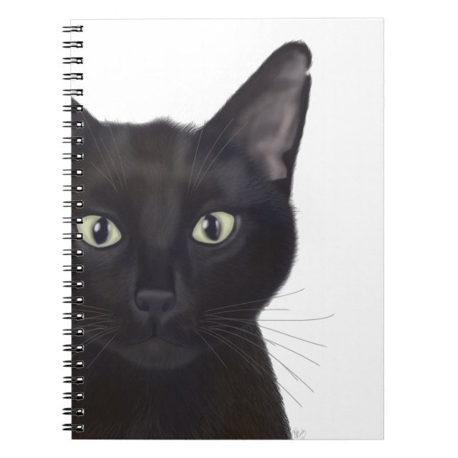 Caderno Espiral Gato, Retrato de Gus (Frente)