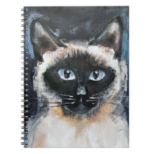 Caderno Espiral gato siamês