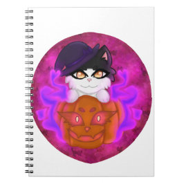 Caderno Espiral Gato Spooky