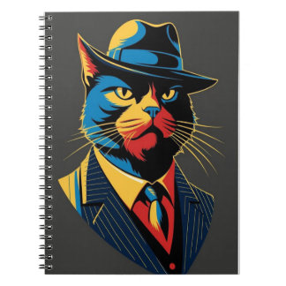 Caderno Espiral Gato Tanguero- Estilo y Misterio en las Sombras