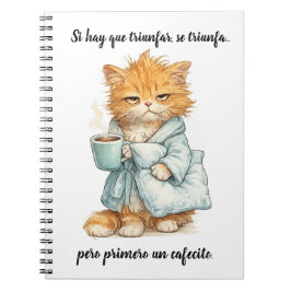 Caderno Espiral gato triunfador