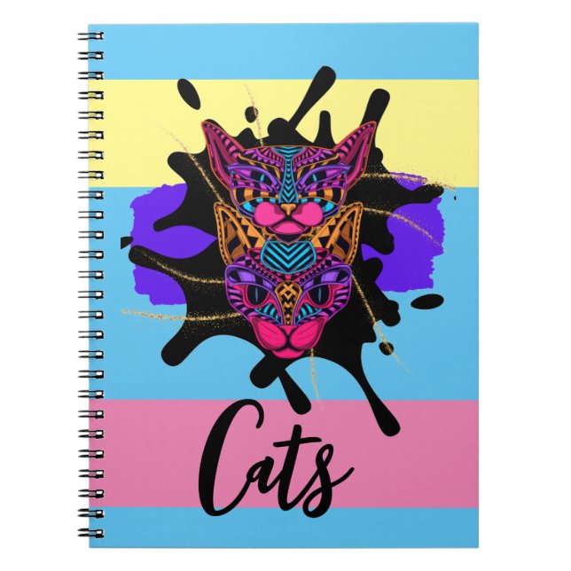 Caderno Espiral gatos (Frente)