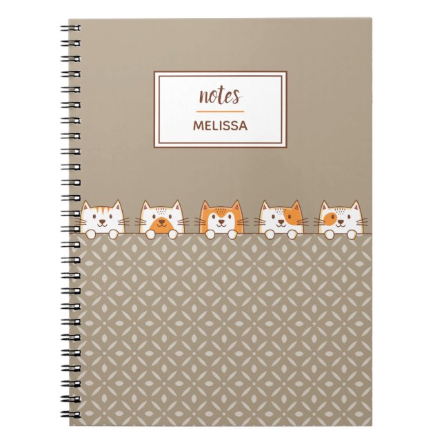 Caderno Espiral Gatos Cons (Frente)