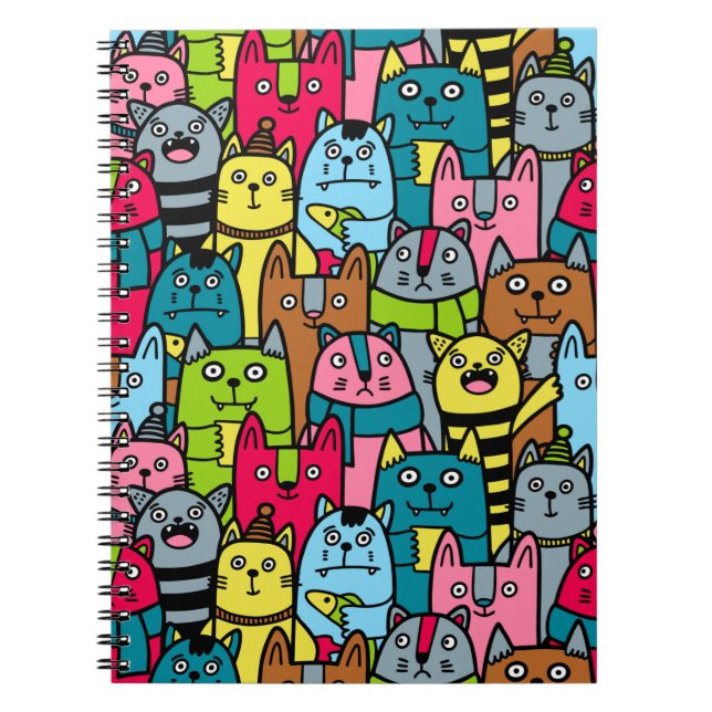 Caderno Espiral Gatos e gatinhos (Frente)