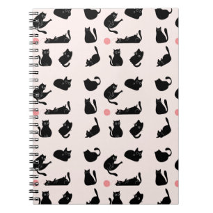 Caderno Espiral Gatos Pretos bobos