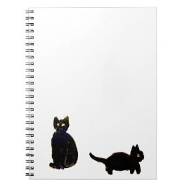 Caderno Espiral Gatos Pretos, Gatinhos, Cubra