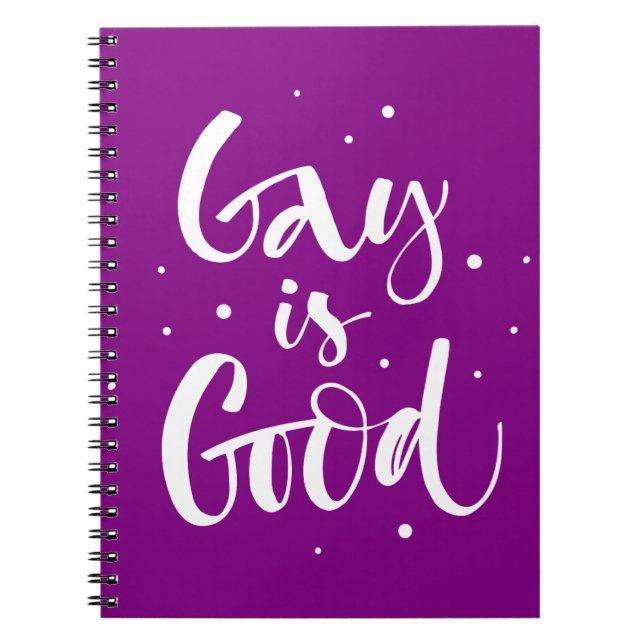 Caderno Espiral Gay é bom (Frente)