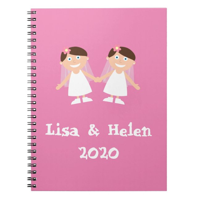 Caderno Espiral Gay Wedding (Frente)