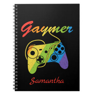 Caderno Espiral Gaymer   Controlador de jogos Rainbow   Jogos